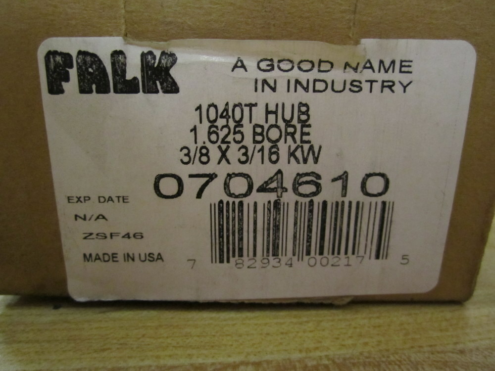 Falk 1040T 0704610 Coupling Flex Hub 1040T0704610 1.625 Bore