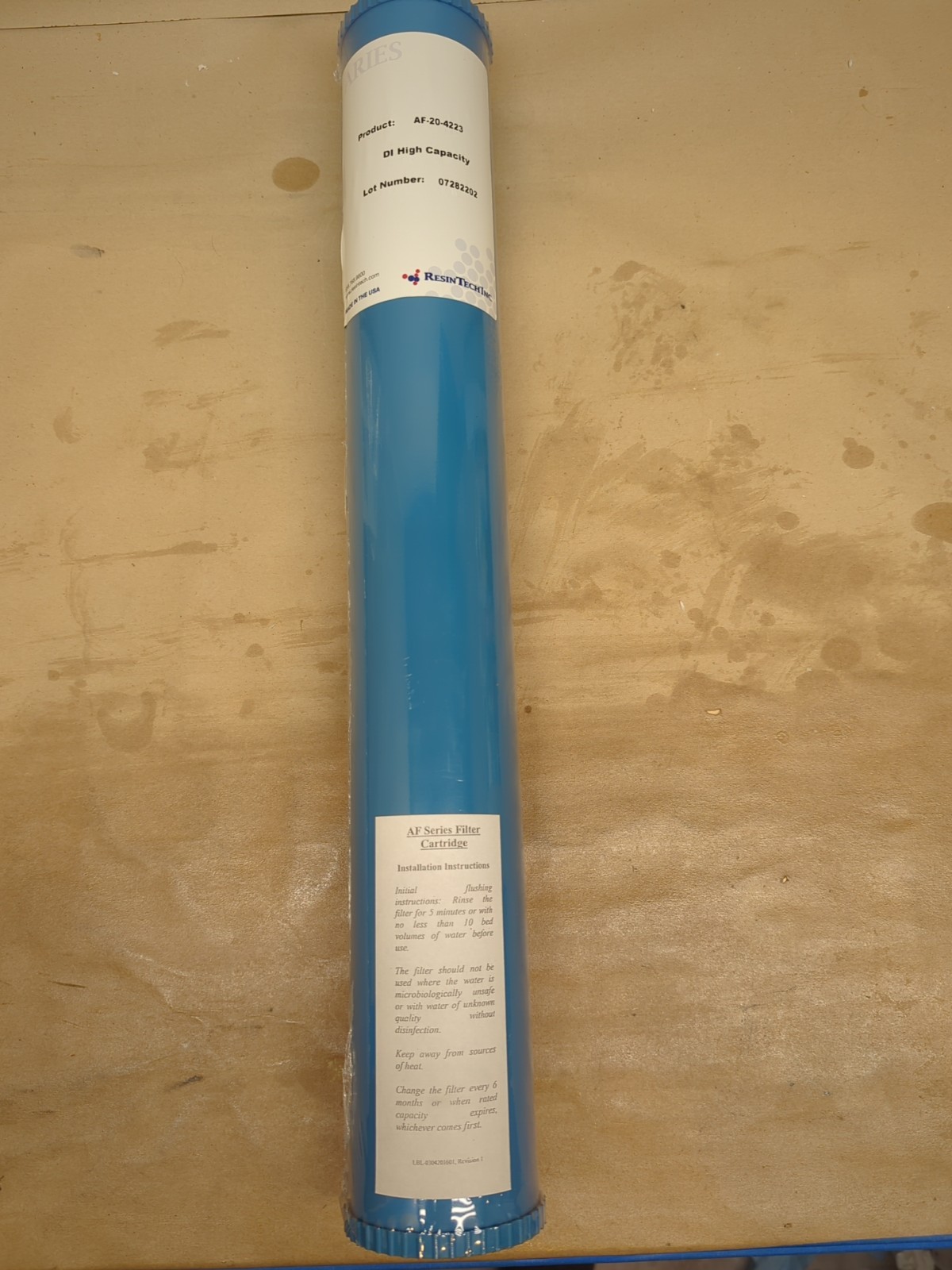 Resintech Af-20-4223-Bb Di High Capacity Cartridge, 4.5 X 20 In.