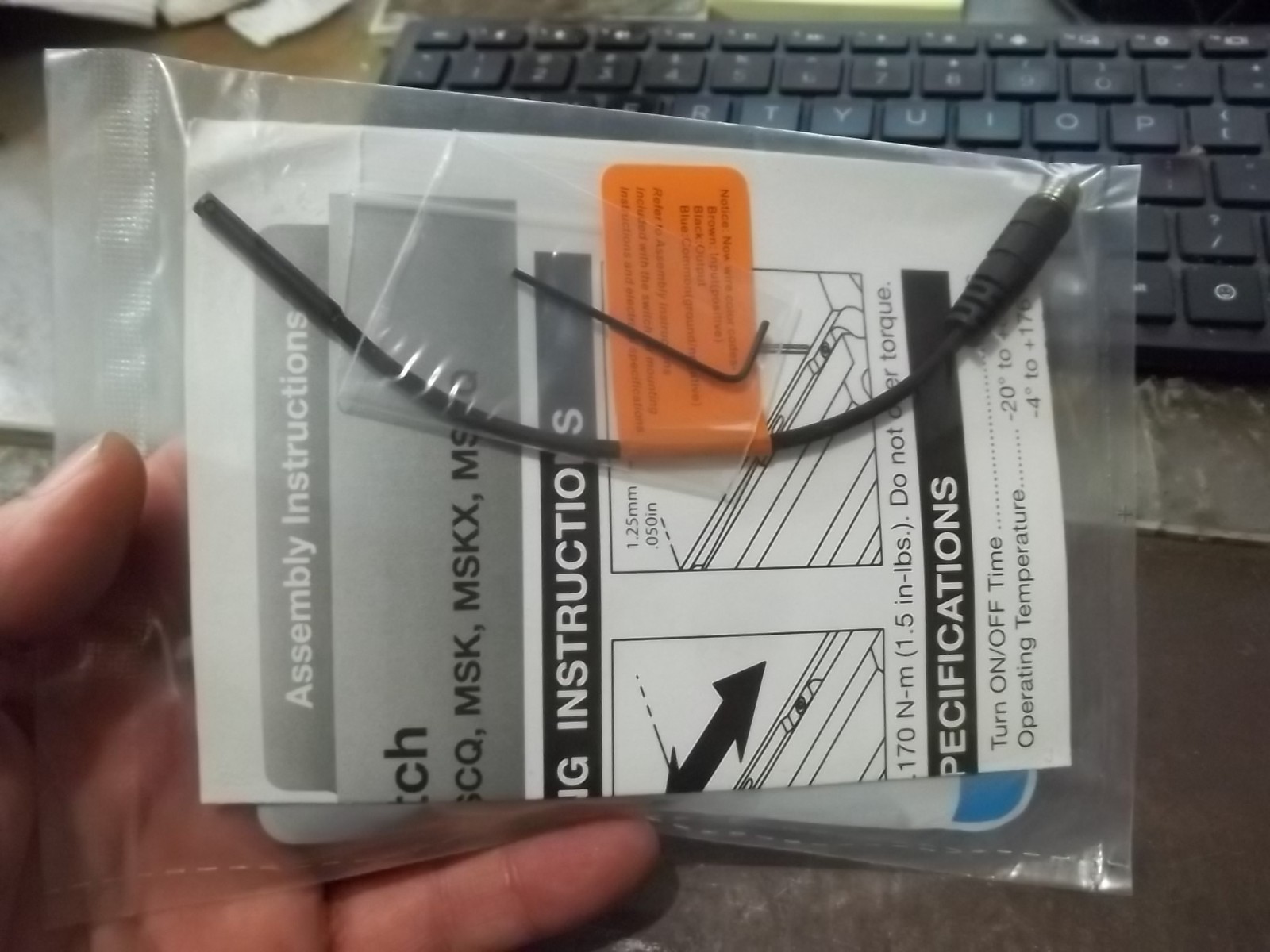 NEW IN PKG BIMBA MSCQ MAGNETIC REED SWITCH STRAIGHT ROUND (179-4)