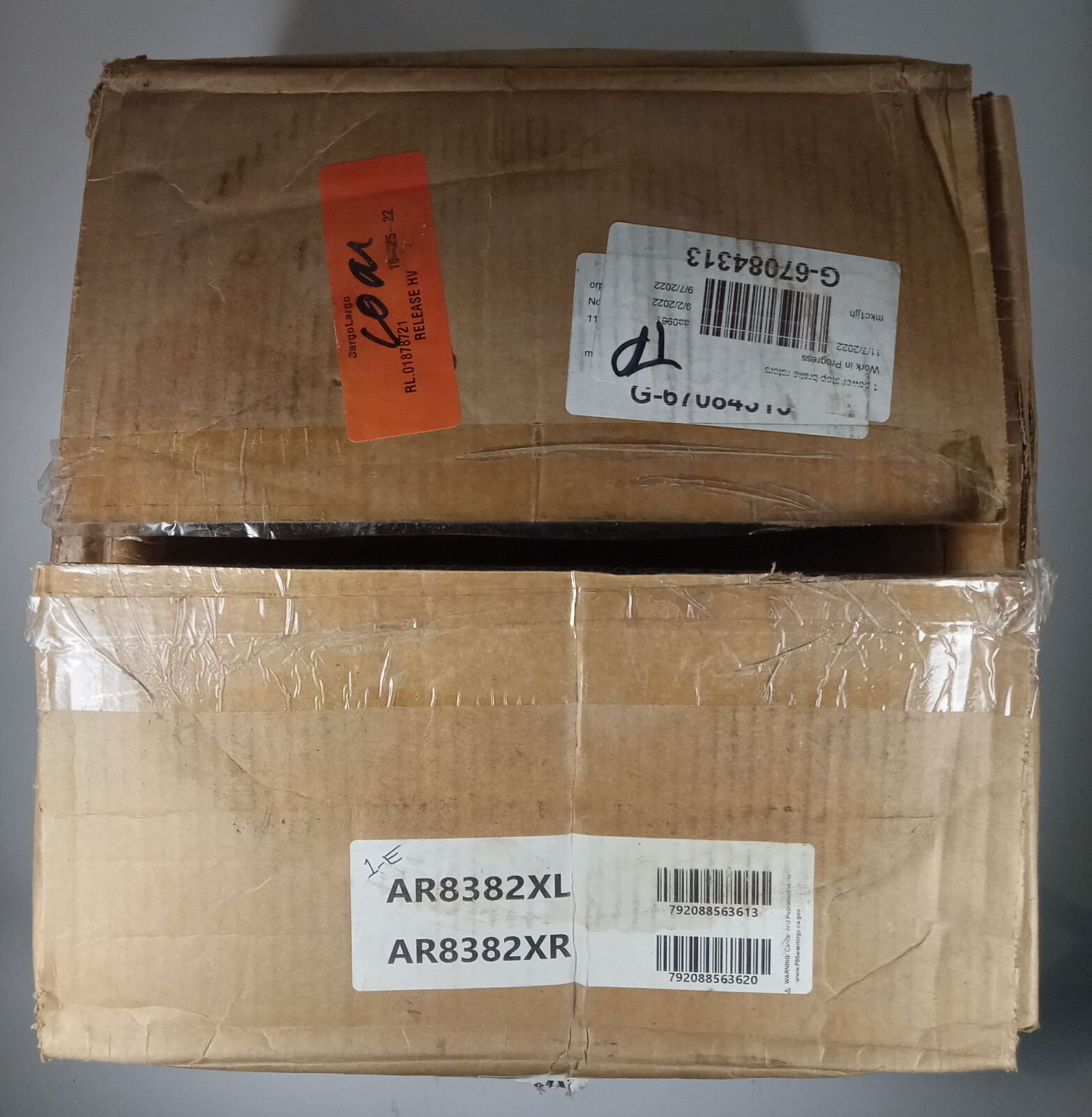 1 NEW POWERSTOP AR8382XR/AR8382XL BRAKE ROTOR SET, REAR NIB ***MAKE OFFER***