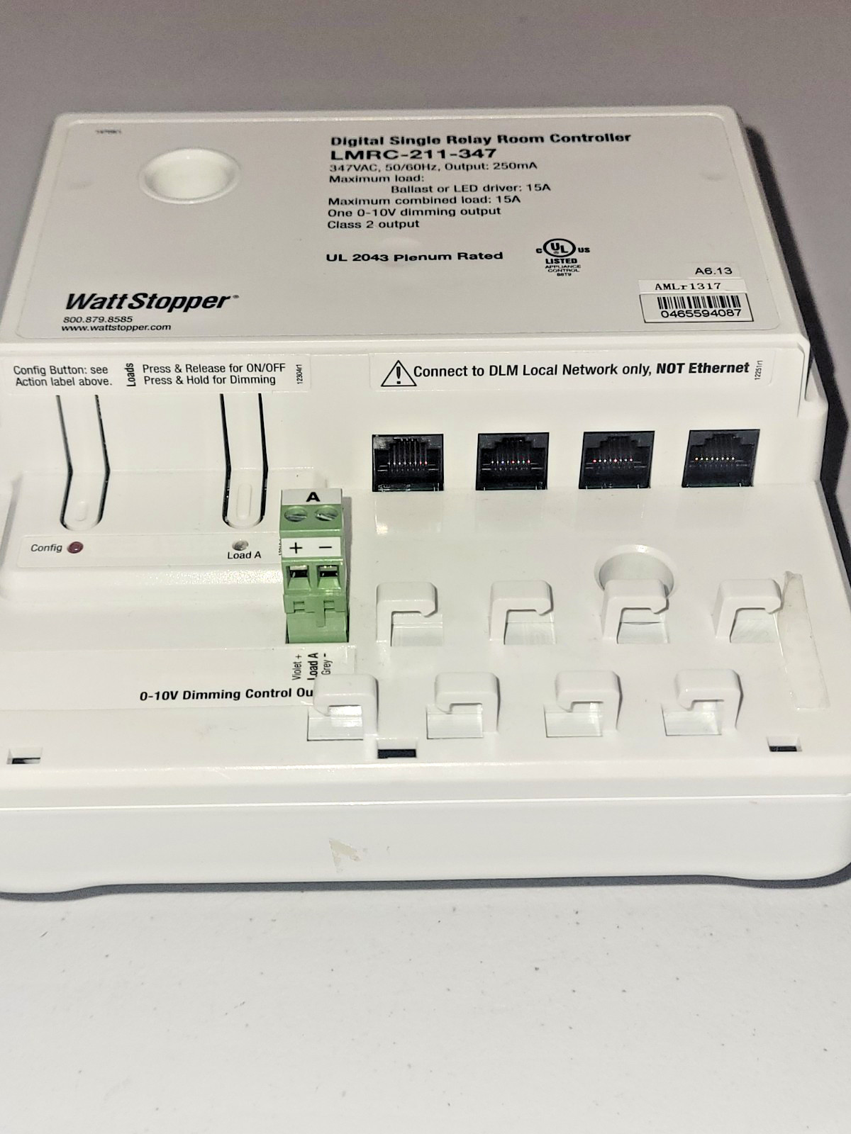 WattStopper LMRC-211-347 Digital Single Relay Room Controller