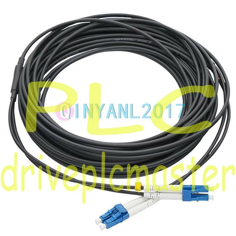 Black Armored Fiber Cable Duplex Fiber Optic Patch Cord 150M LC-LC UPC SM 9/125