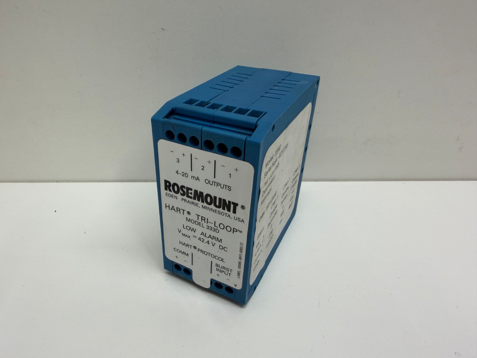 GOOD USED! ROSEMOUNT 42.4V HART TRI-LOOP SIGNAL CONVERTER 333D