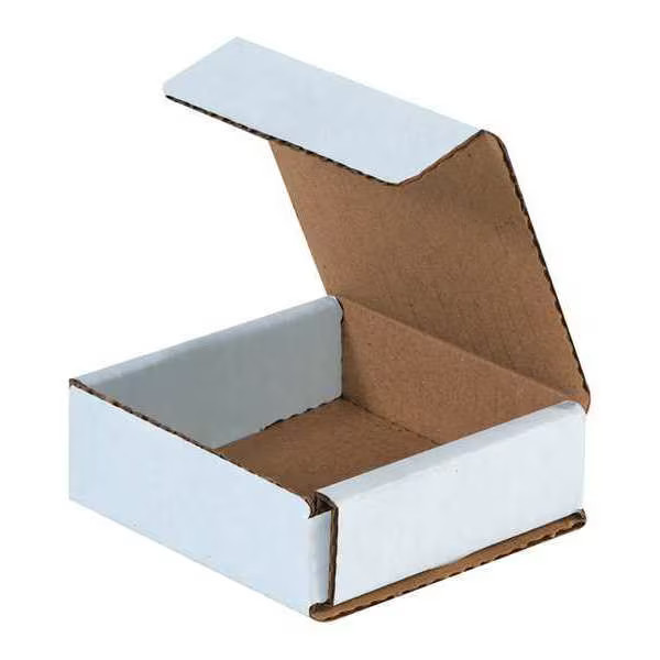 3 in x 3 in x 1 in Inside H, Literature Mailer, White, Corrugate, Single Wall