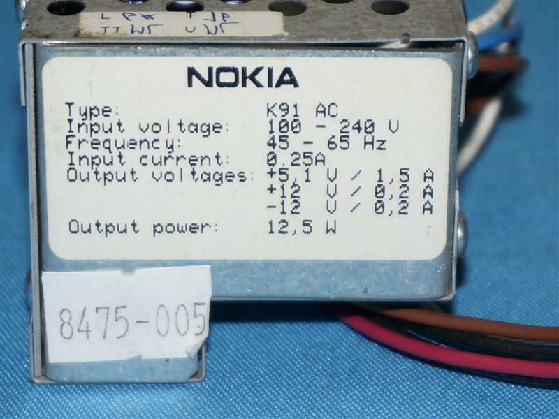 Nokia K91 AC K91AC Power Supply 100-240V 45-65Hz 0.25A 12.5W 30 Days Warranty