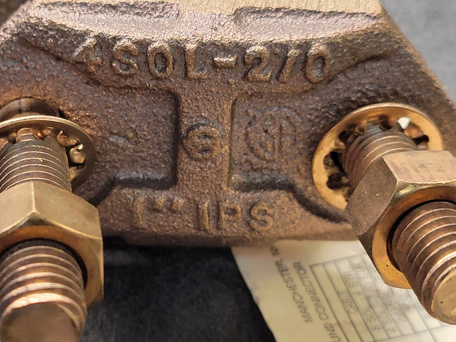 Burndy GAR 1526 Grounding Clamp. 1″.