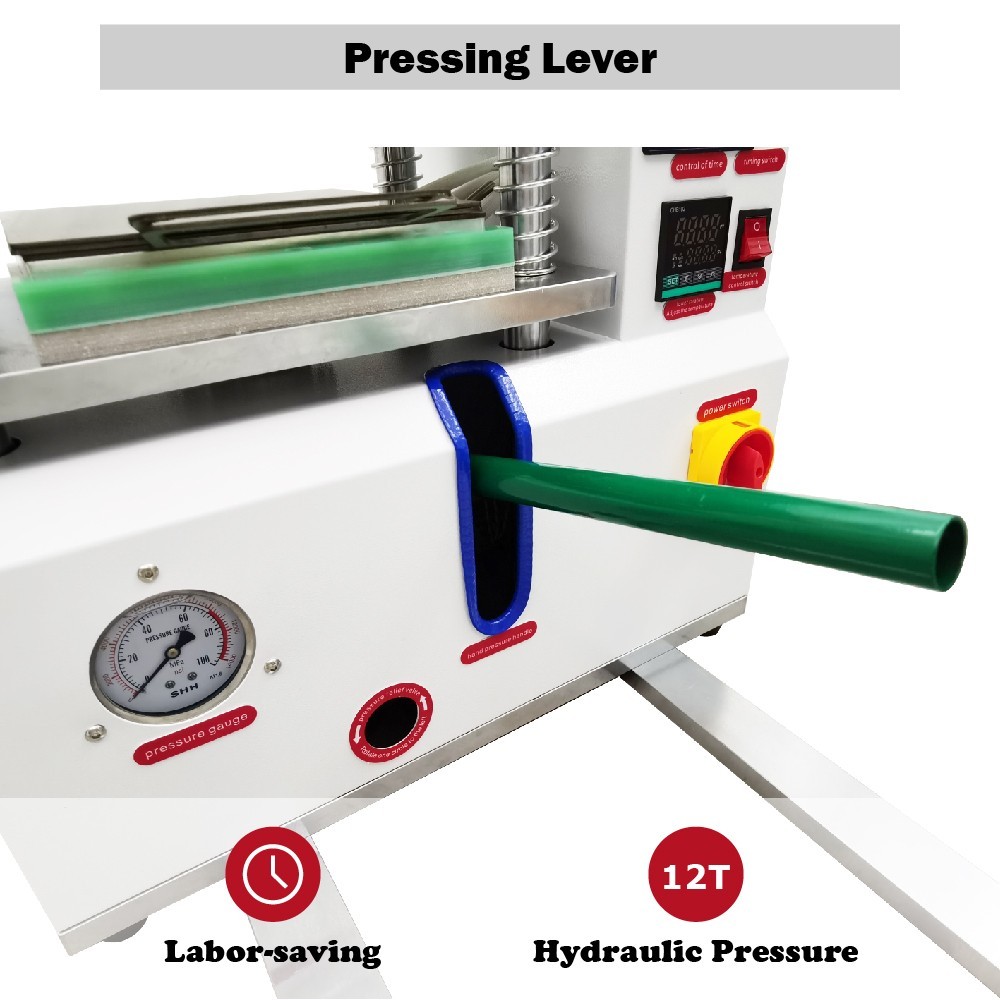 110V 1500W Vulcanizing Machine 50-350℃ Desktop Flat Plate for Rubber Plastic