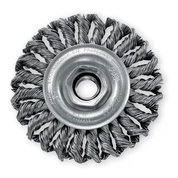 Weiler Knot Wire Wheel Wire Brush, Threa