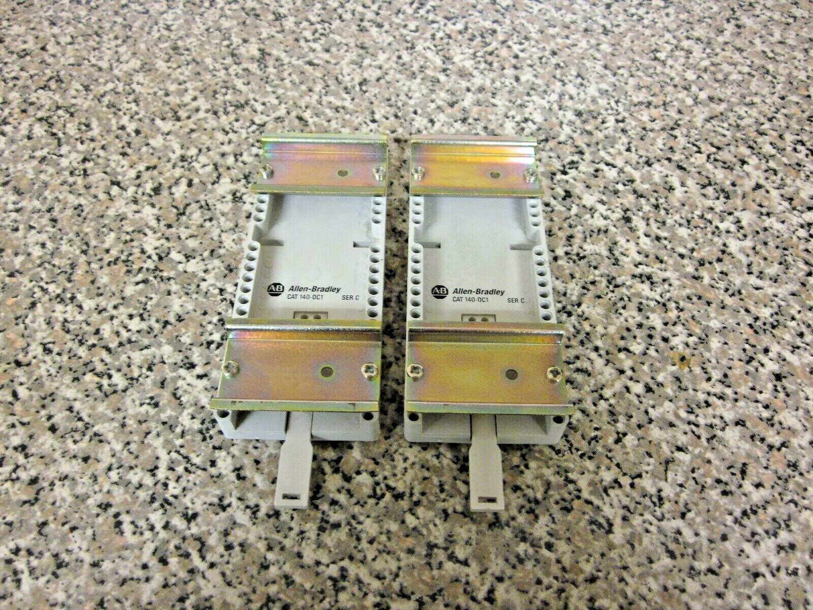 Lot of 2 Used Allen Bradley 140-DC1 Ser. C Motor Starter Adapter Plates