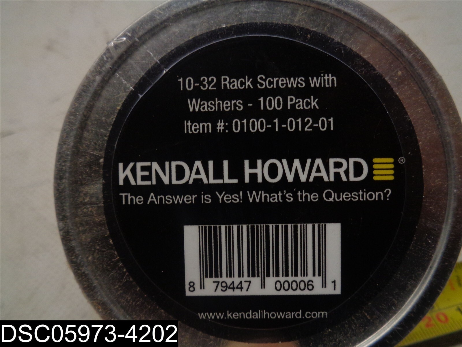 0100-1-012-01 Kendall Howard 10-32 Rack Screws W/Washers 879447000061