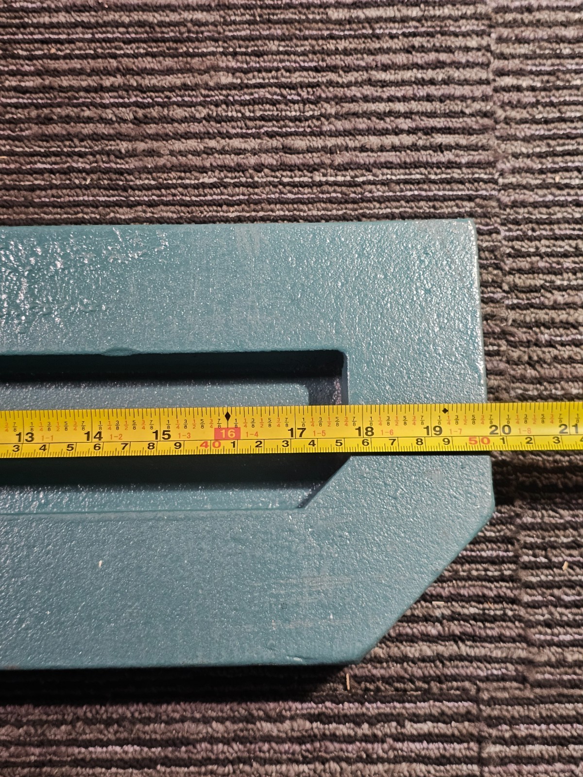 Cast Iron Plate 78696-37 20″L x 6.5″ W x 1-1/2″ Thickness, Powder Coated Green