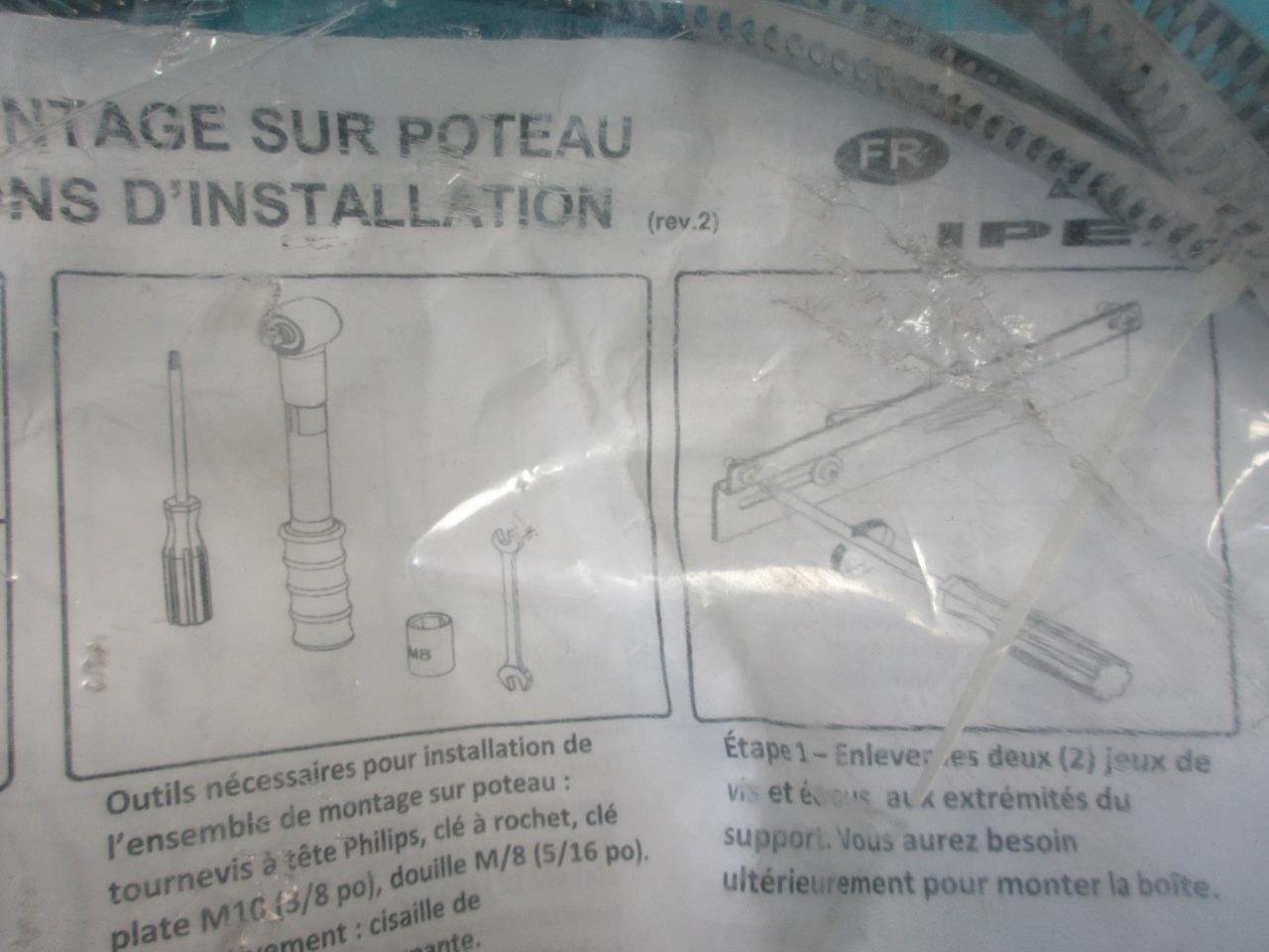 IPEX JUNCTION POLE MOUNTING KIT METALLIC FOR USES WITH 15″ INCH ENCLOSURE 077940
