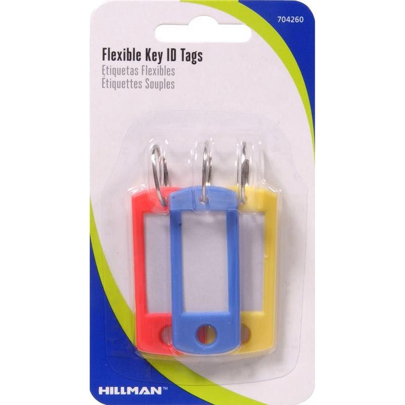 Hillman 704260 Metal/Paper Assorted Label Key Identifier 1 Dia. in. (Pack of 5)