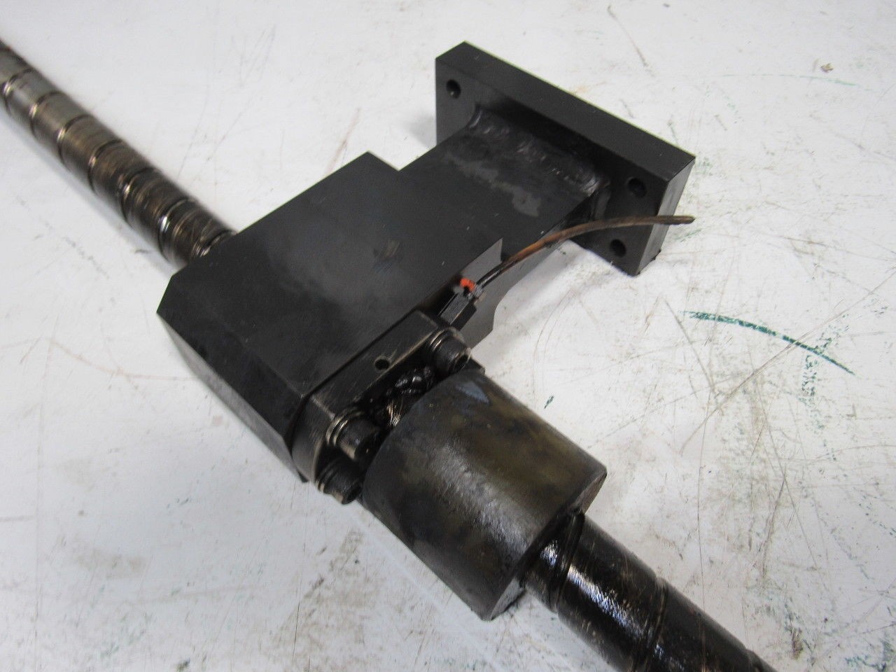 Hankwang FC3015 Ball Screw Nut Assembly From a Working Laser