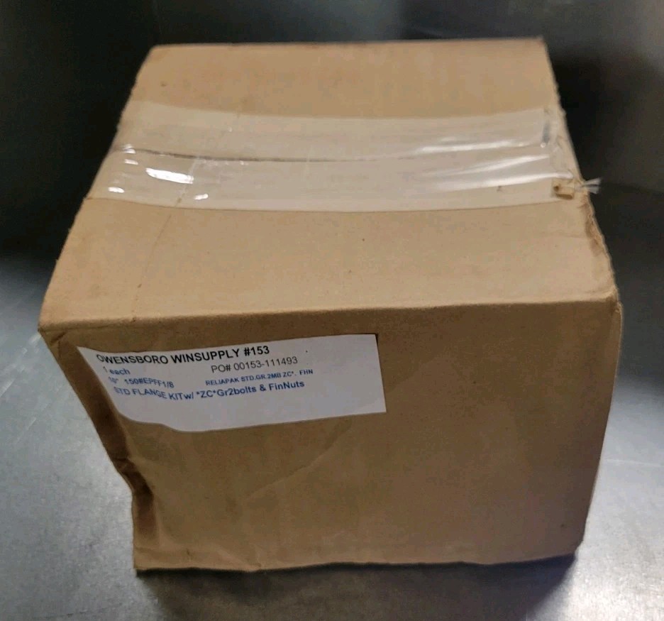 Reliapak 10″ Flange Kit EPDM Rubber 1/8″ Gasket 150# w/ Bolts & Nuts