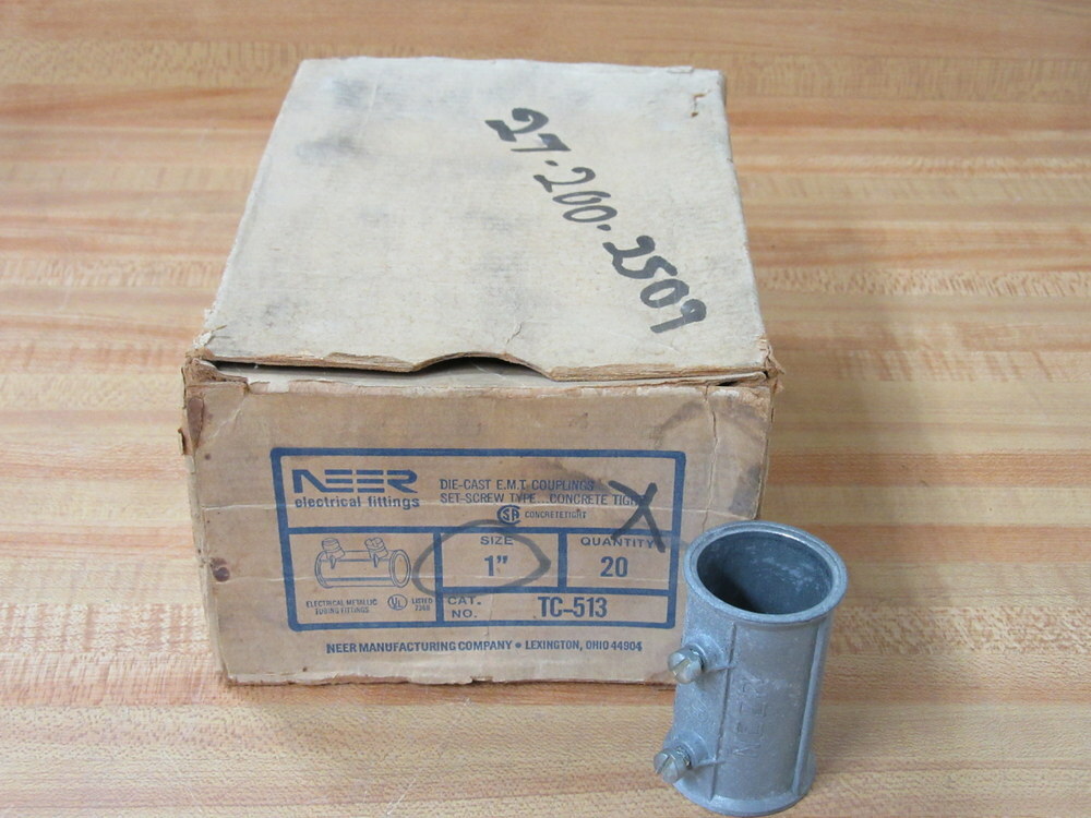 Neer TC-513 1″ Set Screw EMT Coupling TC513 (Pack of 20)