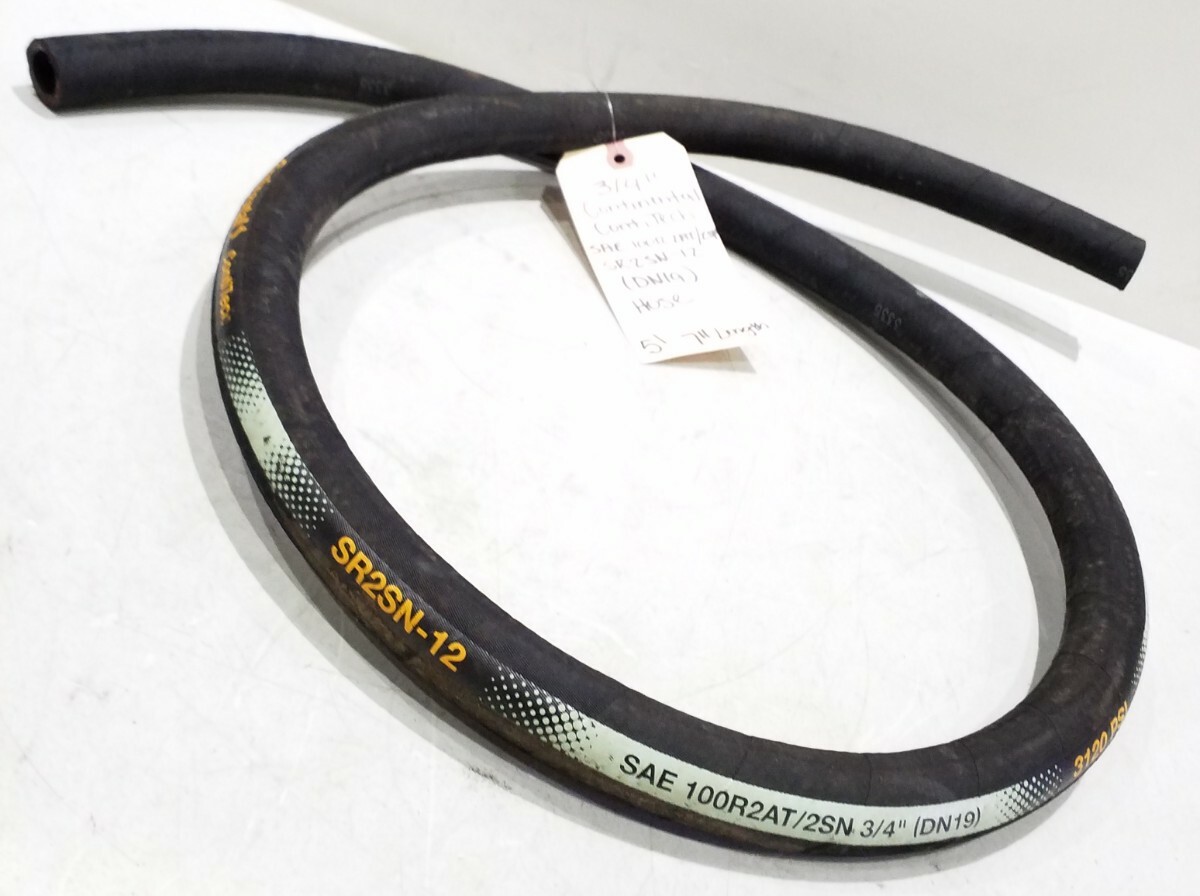 3/4″ I.D. Continental Contitech SAE 100R2AT/2SN 5′ 7″ Length (DN19) 3120 PSI