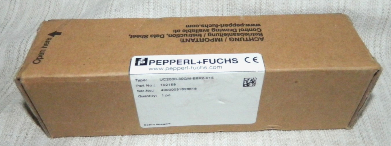 NEW & Never Used Pepperl+Fuchs UC2000-30GM-E6R2-V15 Ultrasonic Sensor Quick Ship