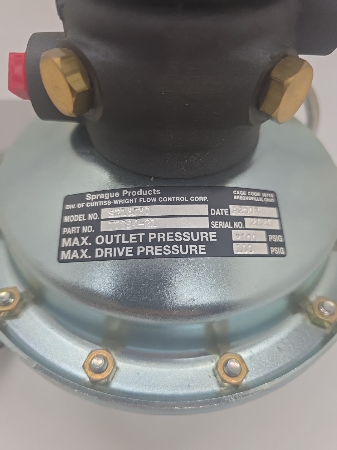 SPRAGUE S-216-J-30 AIR DRIVEN LIQUID PUMP