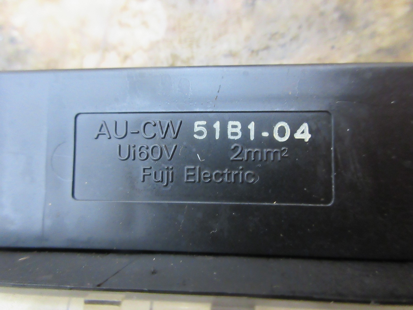 MIYANO LZ-02 CNC LATHE FUJI ELECTRIC TERMINAL BLOCK AU-CW51B1-04 LOT OF 2 PIECE