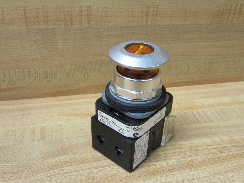 Allen Bradley 800T-FXQH2AA1 Amber Button W/800T-XA1, 800TC-N374 (Pack of 3)
