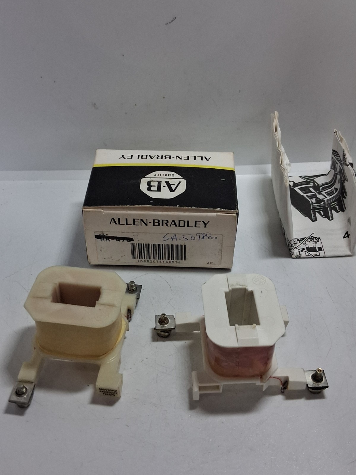 ALLEN BRADLEY HA475 COIL 480V/60HZ 440V/50HZ (LOT OF 2) NNB