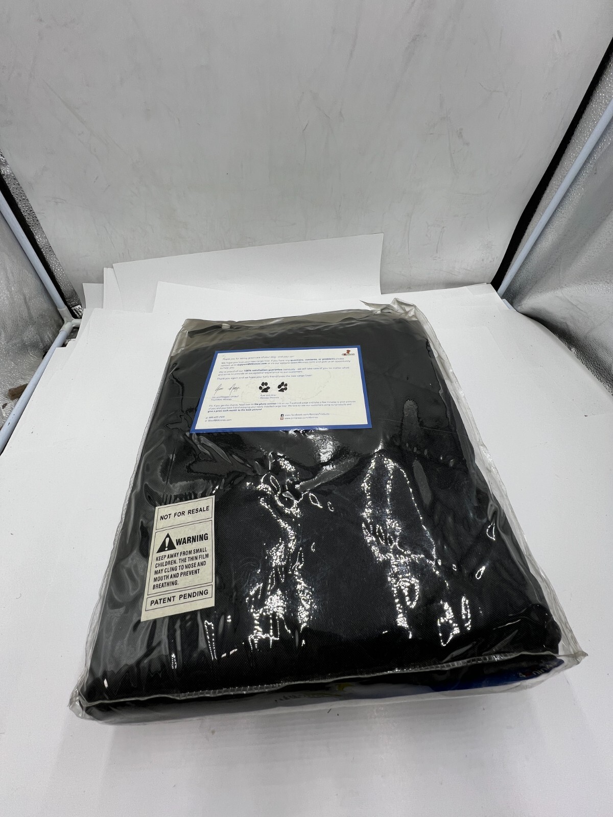 4Knines 8888 Luxury Cargo Liner Waterproof Weather for Dogs Black Large