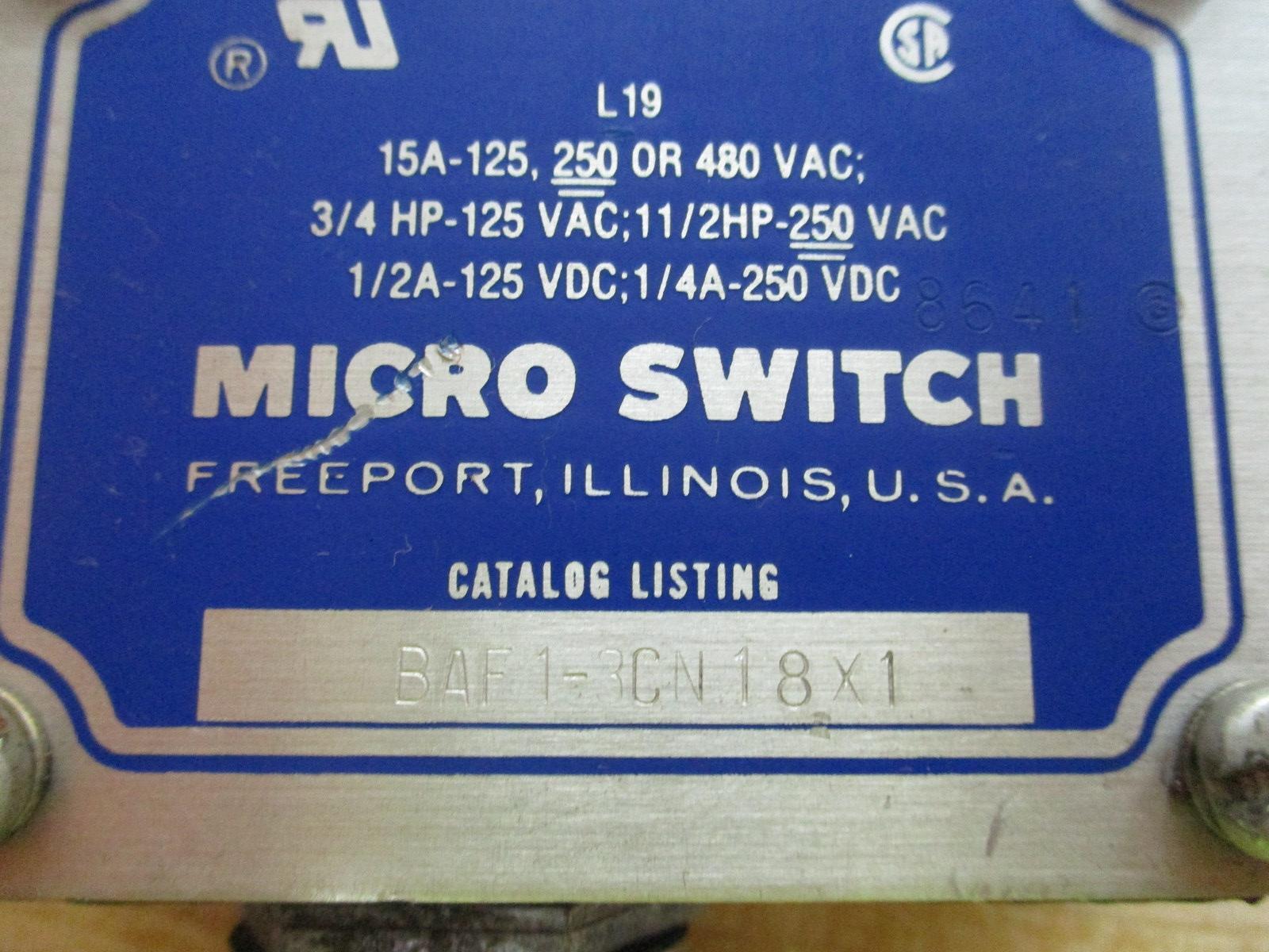 Micro Switch BAF1-3CN18X1 Limit Switch BAF13CN18X1