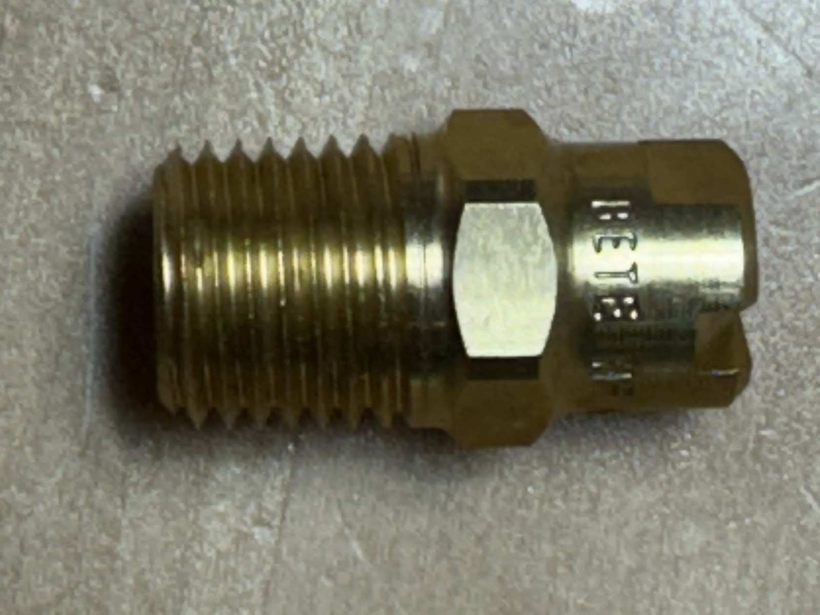 20 – BETE NF 0565 Flat Fan Nozzle 65 degrees Spray Angle, 0.5 GPM Mfr# 44390 LOT