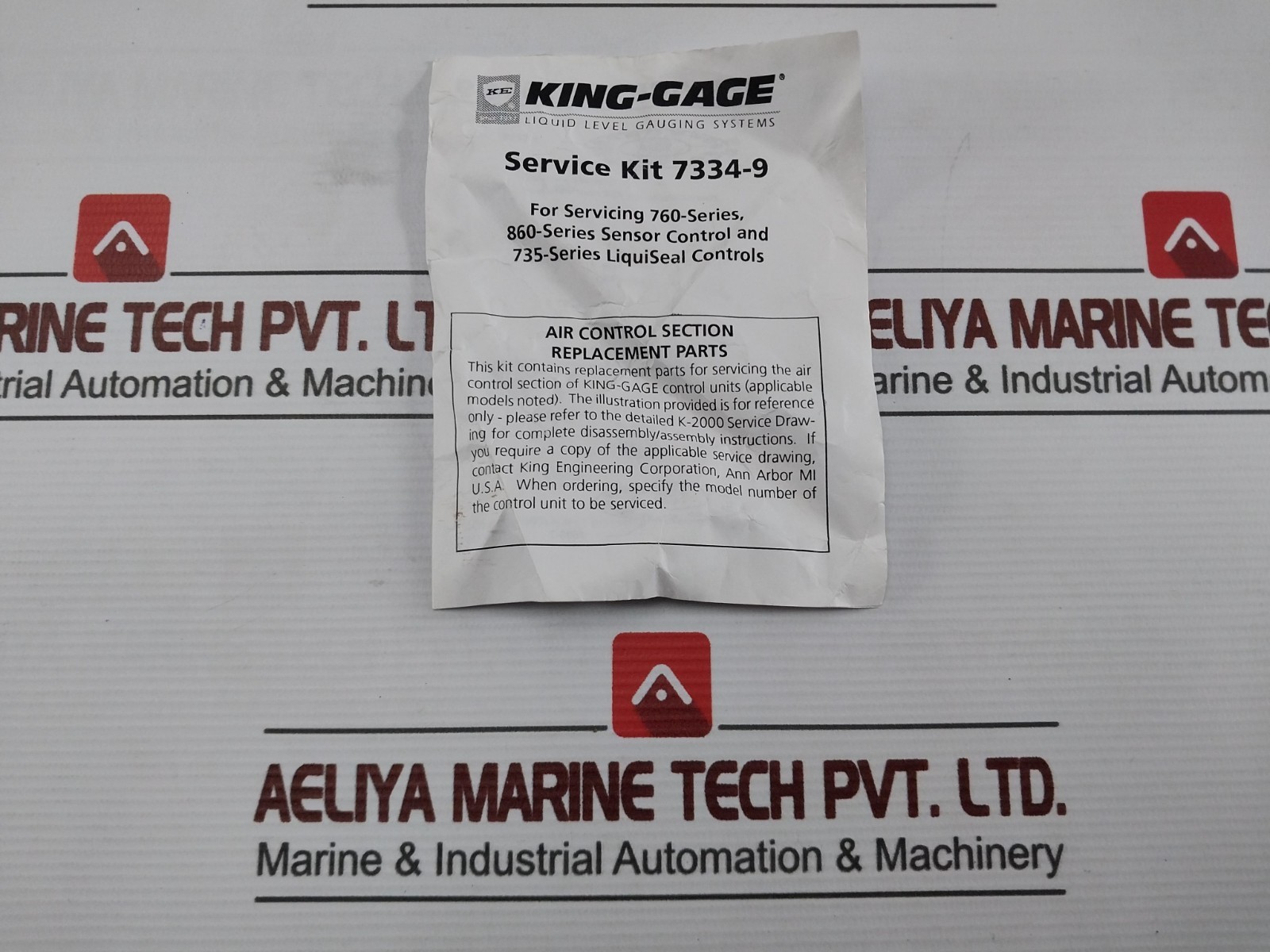 KING ENGINEERING 7334-9-1 Sensor Control Service Kit