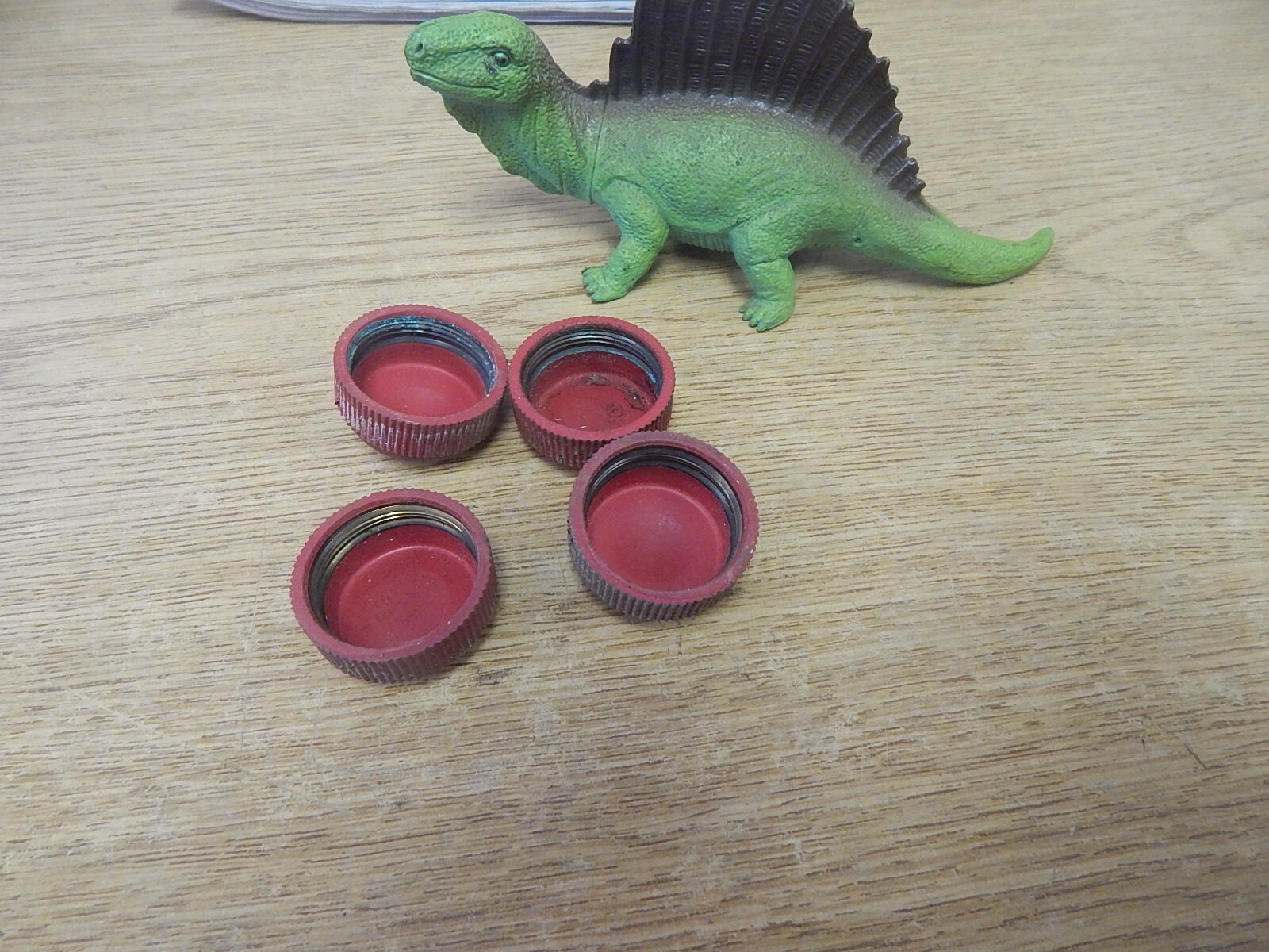 Red Switch Cover/Cap 1-3/16″ Bore 11/16″ H Lot of 4 *FREE SHIPPING*