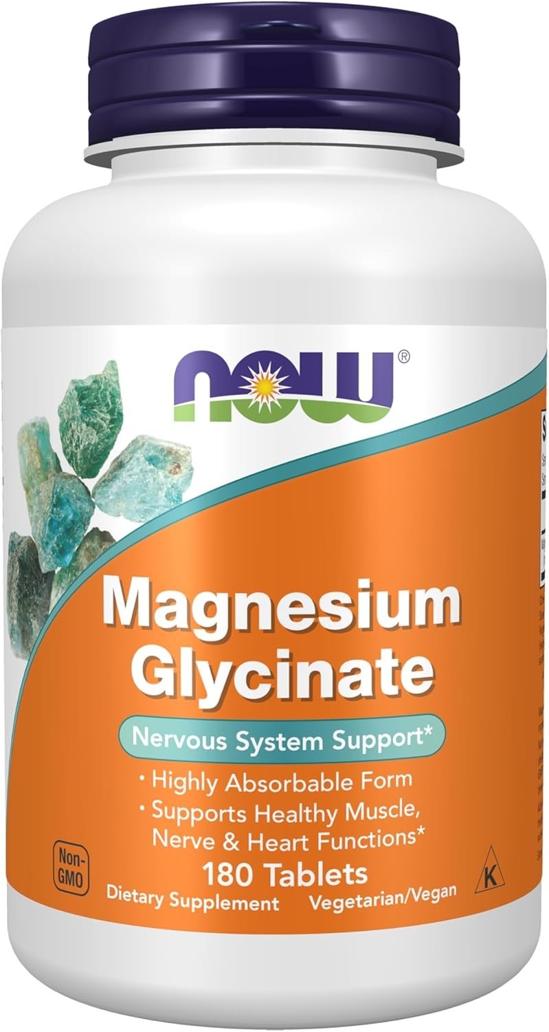 Magnesium Glycinate, 180 Tablets (100 mg per Tablet)