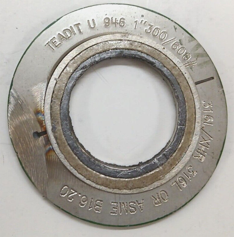 TEADIT GASKET U 946 1″ 300/600# 316L/XHR 316L OR ASME B16.20 LOT OF 7