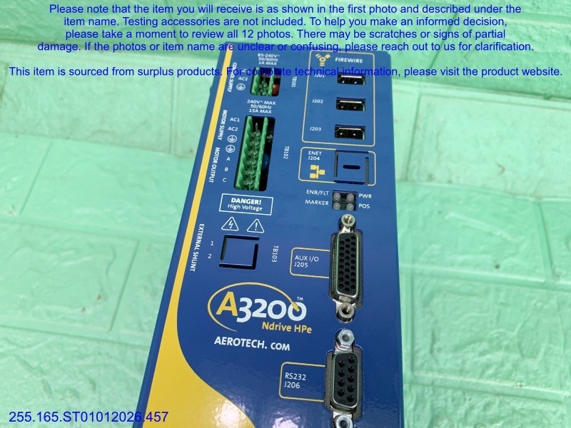 AEROTECH NDRIVEHPE20-MXH Servo Amplifier as in photos, sn:9466, DHL