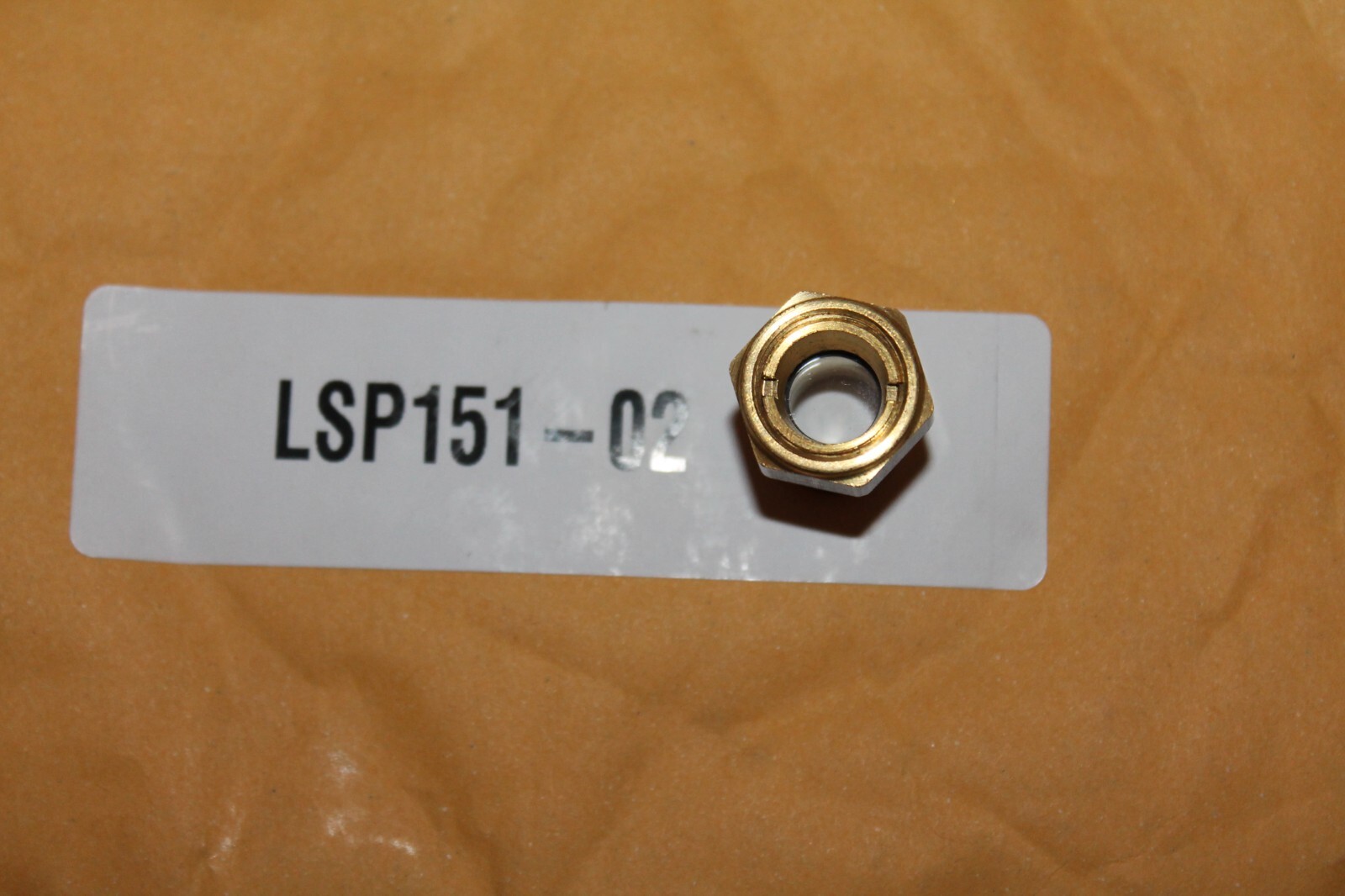 LSP151-02 VESCOR. SIGHT PLUG – OPEN VIEW, 1/4-18 PTF THREADS, 0.34″ HOLE DIA, 15