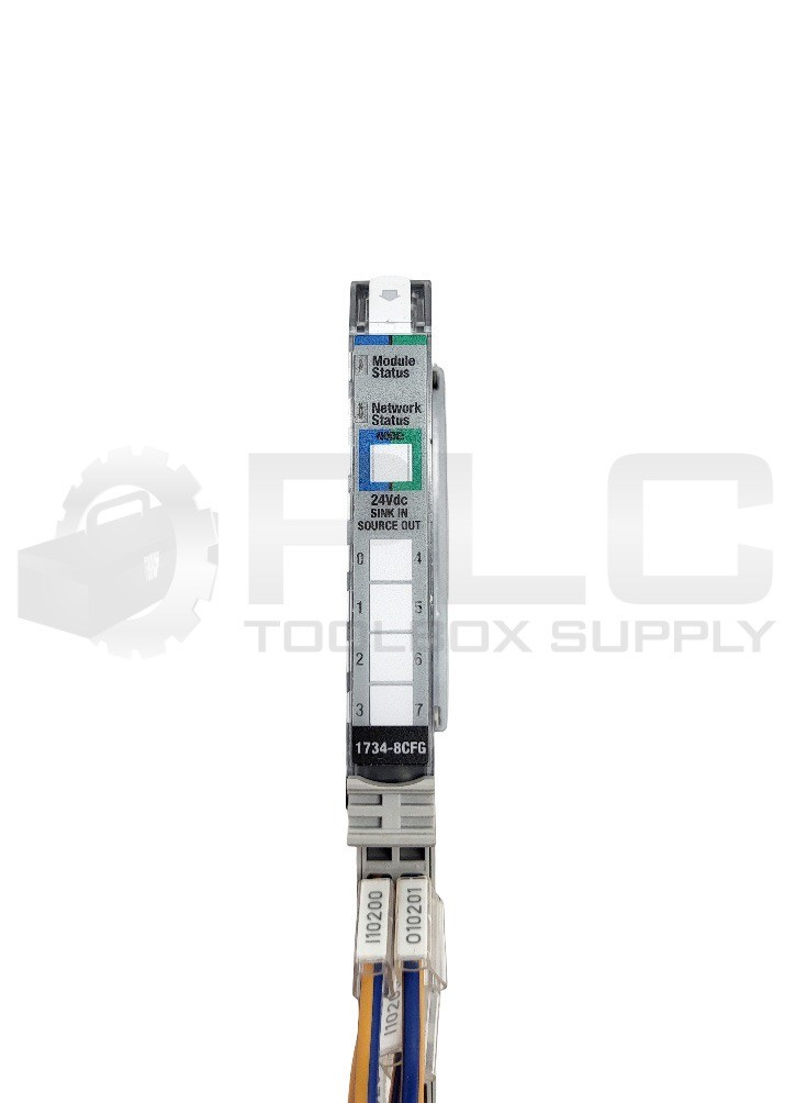 ALLEN BRADLEY 1734-8CFG /C I/O MODULE W/ 1734-RTBS /A W/ 1734-MB /A