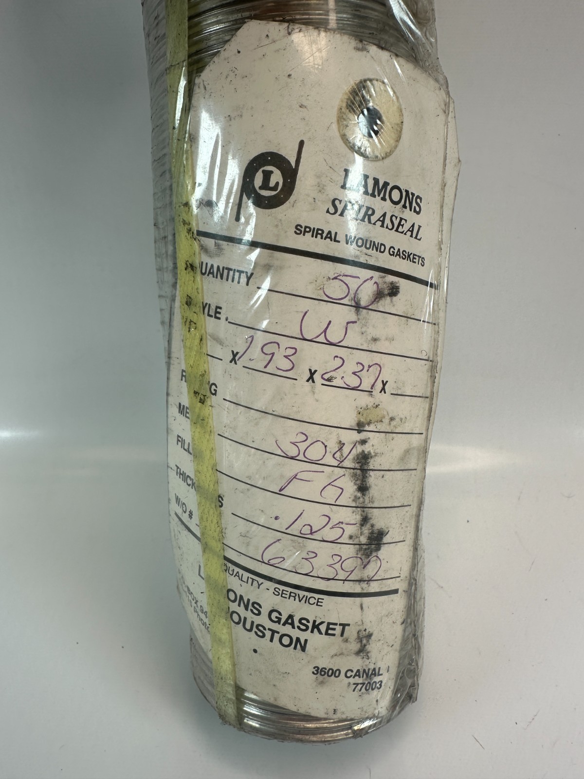 Lamons Style W Spiraseal Gasket for Valve Bonnet 1 1/2″ (Pack of 50) New