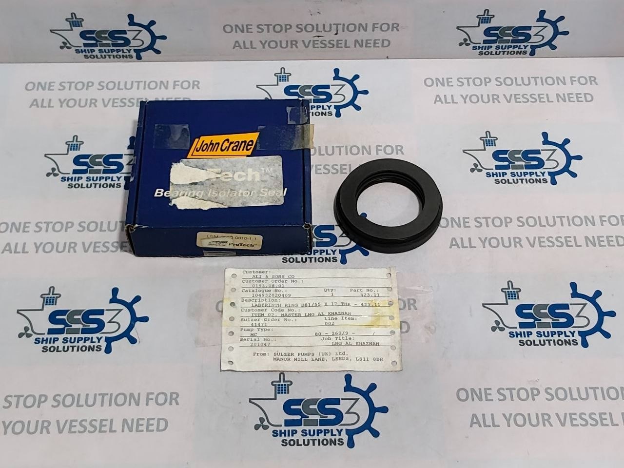 John Crane 423.11 Labyrinth Oil Seal JM LSM-0550-0810 for MC80-260/9 Sulzer Pump