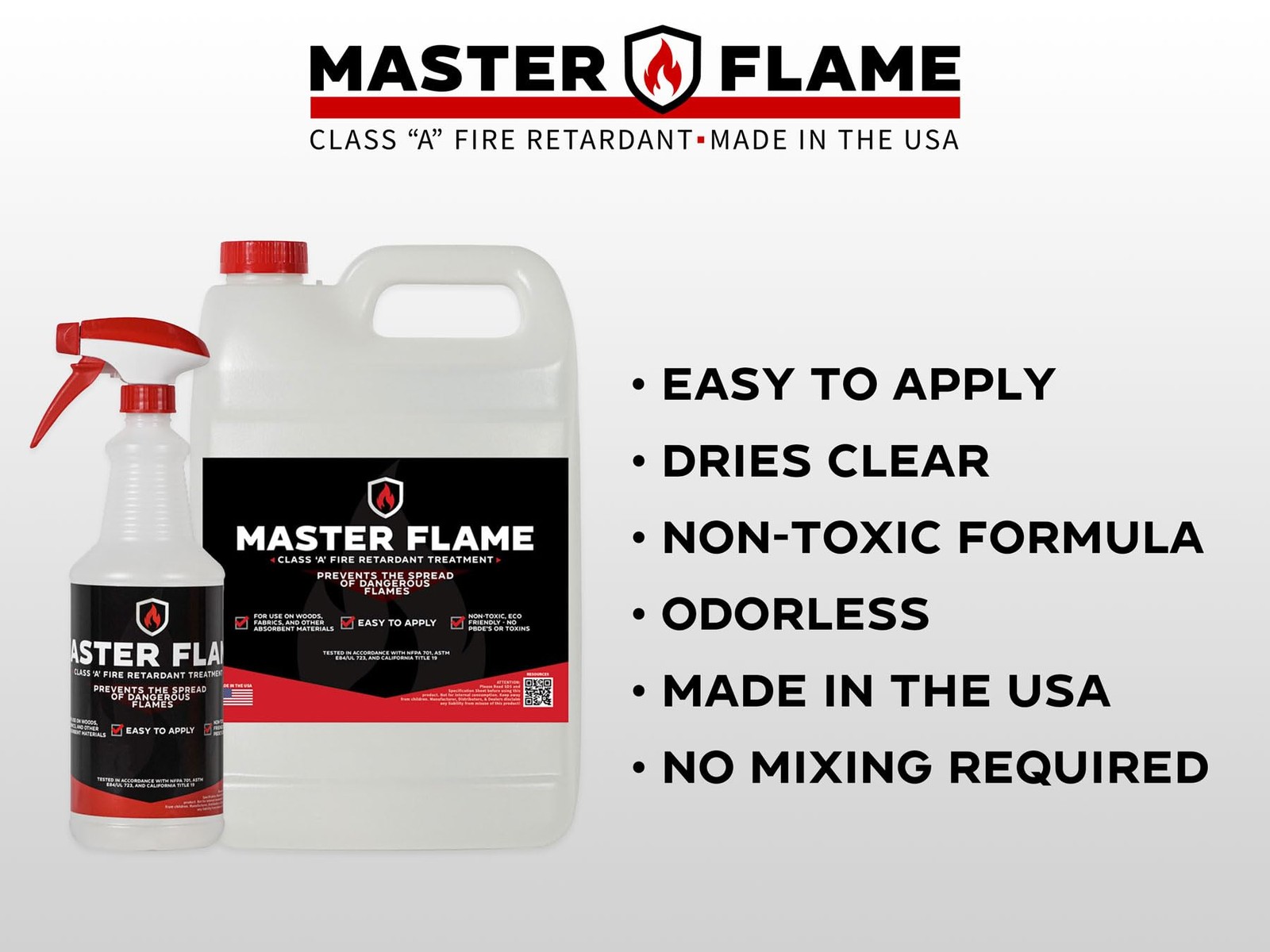 Master Flame Class A Fire Retardant 1 Gallon – Fire Safety Solution