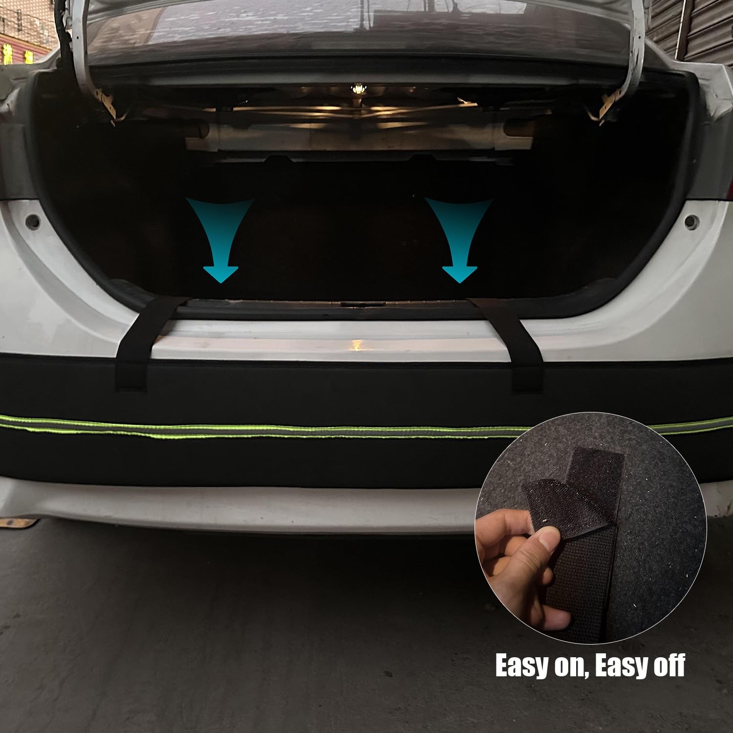 Rear Bumper Guards for Cars, Car Bumper Protector with Long Safety Reflector …