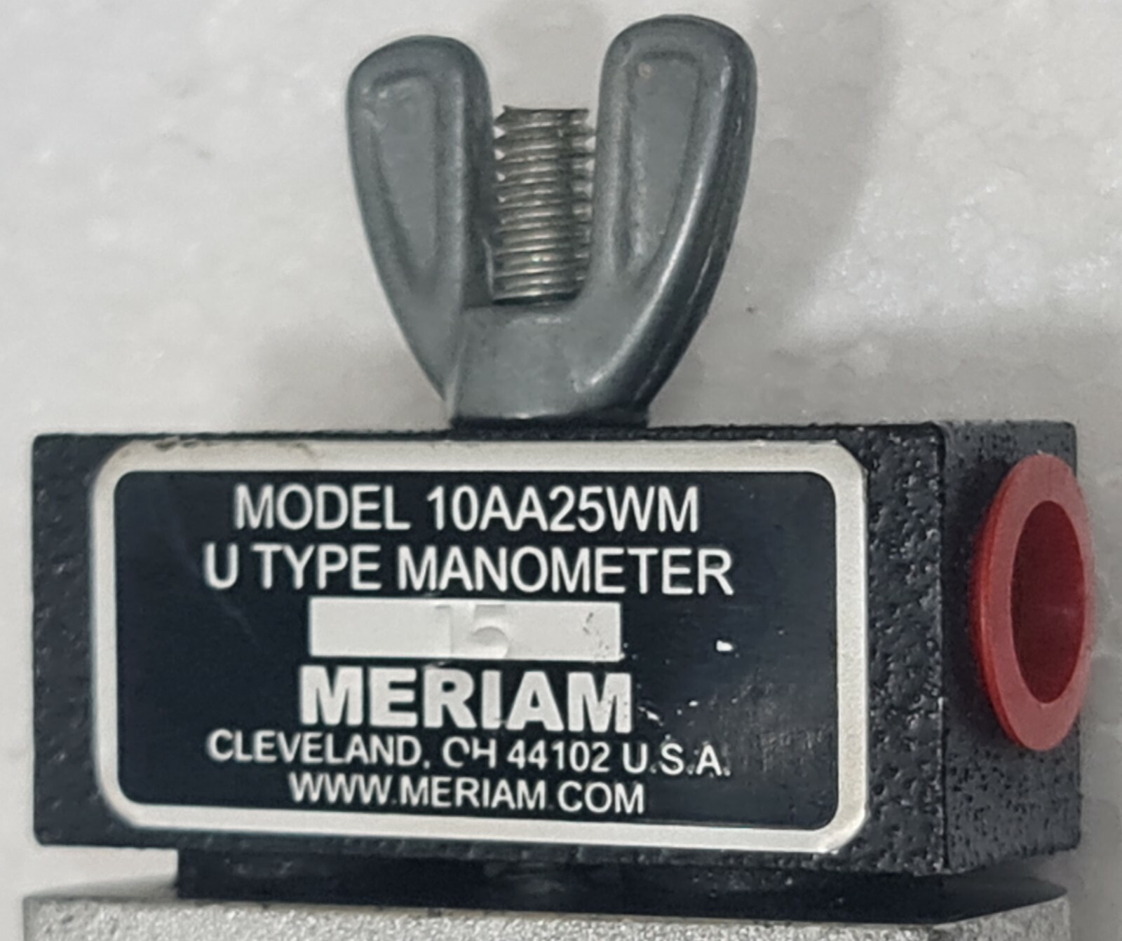 MERIAM MODEL 10AA25WM U TYPE MANOMETER 10AA25WM-15