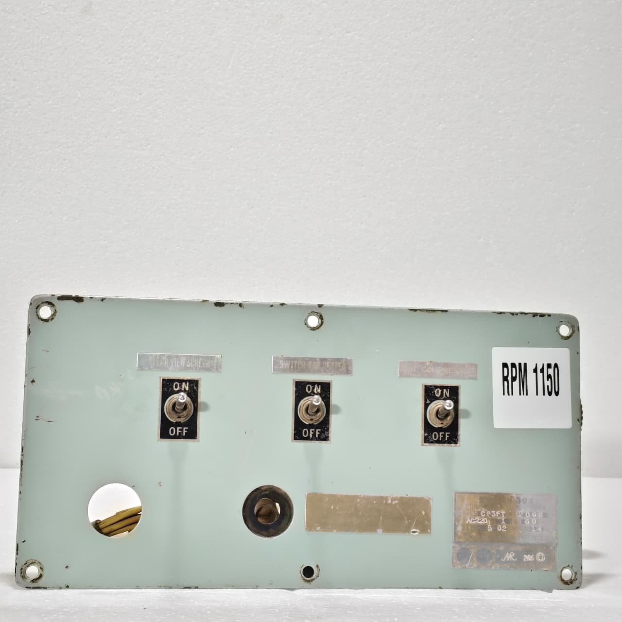 NITTO KOHKI MEDO COMPRESSOR AC0301 WITH CP3FT MARINE CLEAR VIEW SWITCH BOARD
