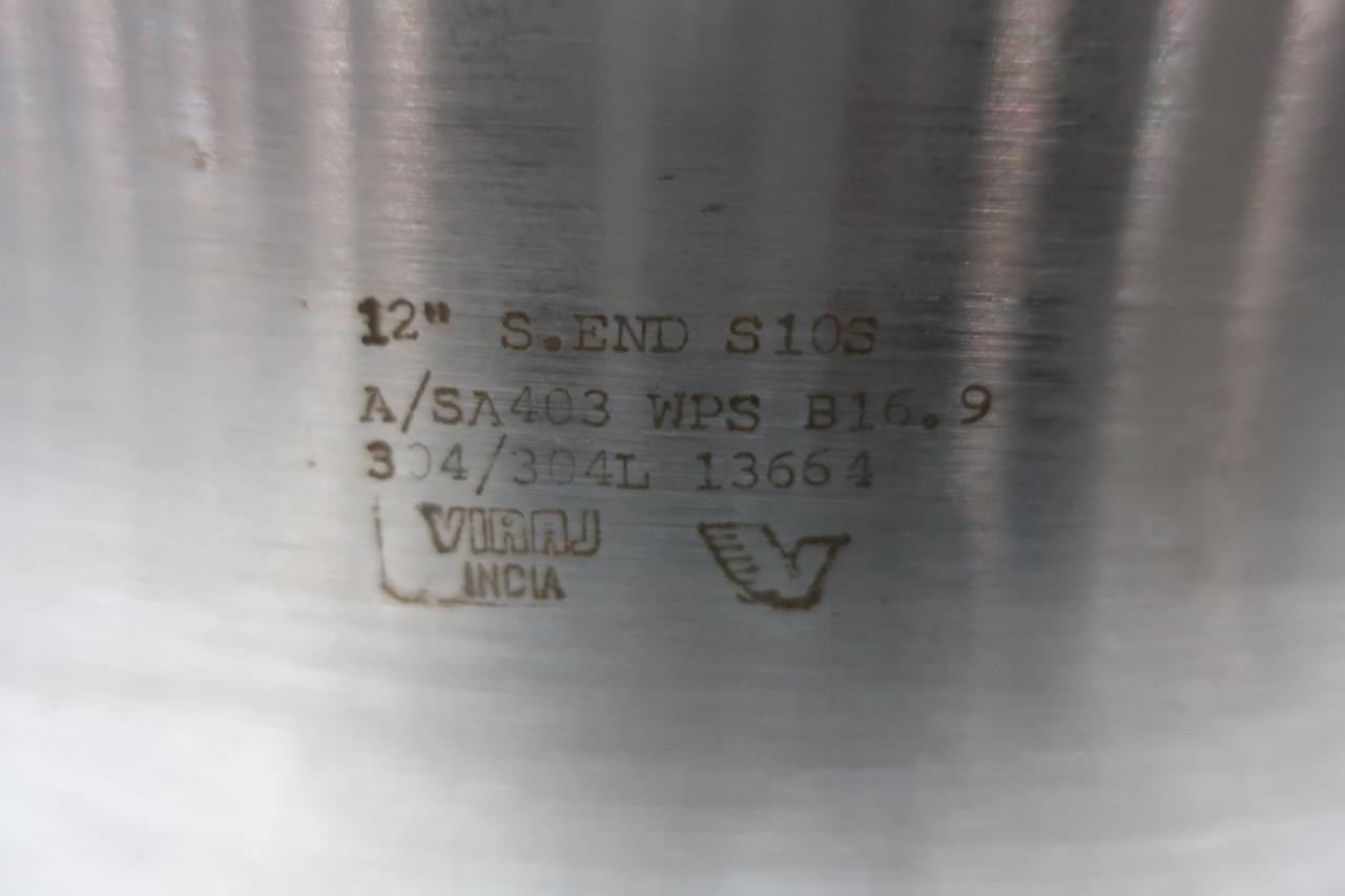 Viraj S10s A/sa403 Wps B16.9 304l Stainless Stub End Weld Flange Fitting 12in