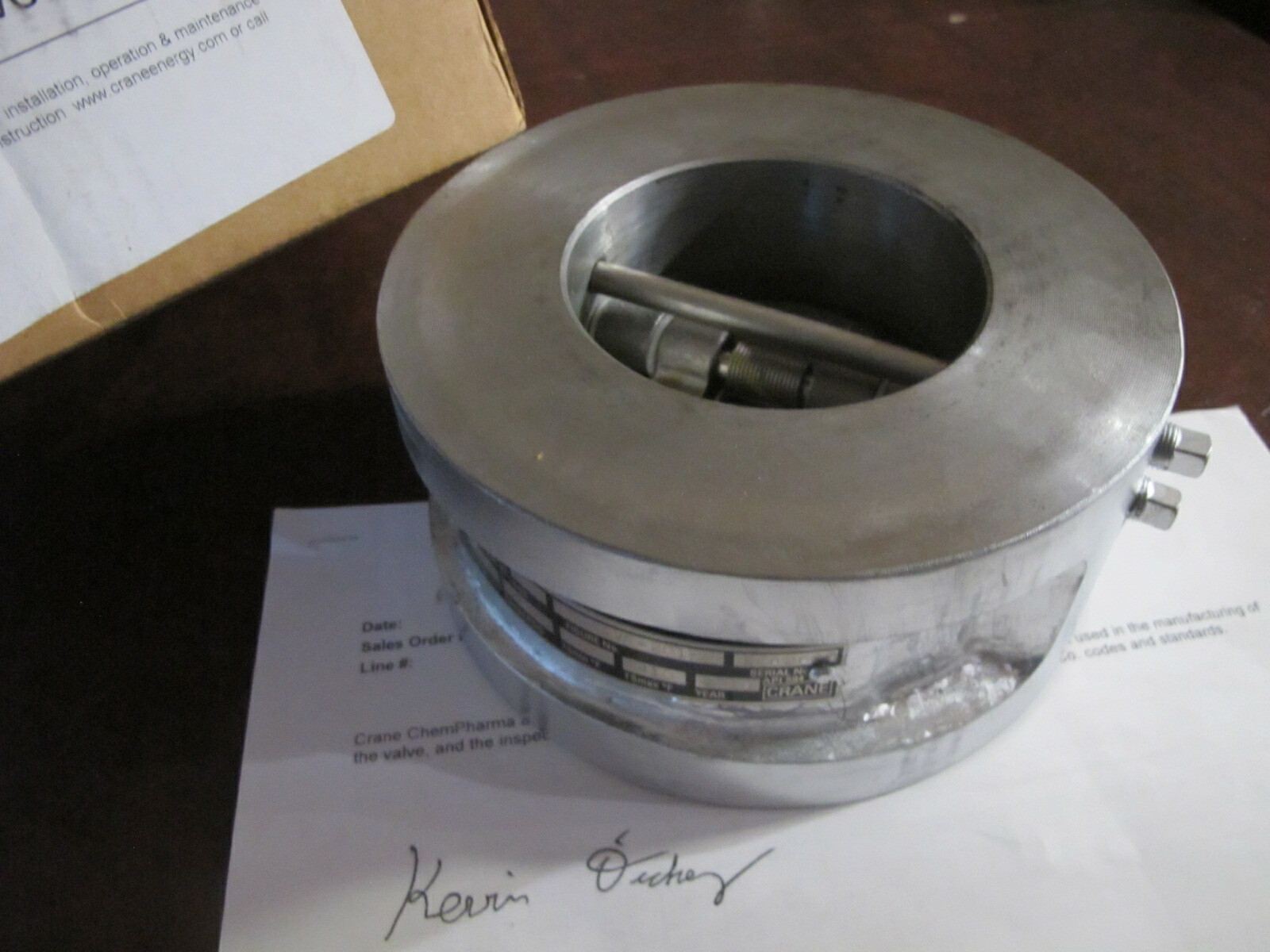 3″ 900# Crane Duo-Chek II G90SVF-201 Check Valve WCB x 316 SS NEW