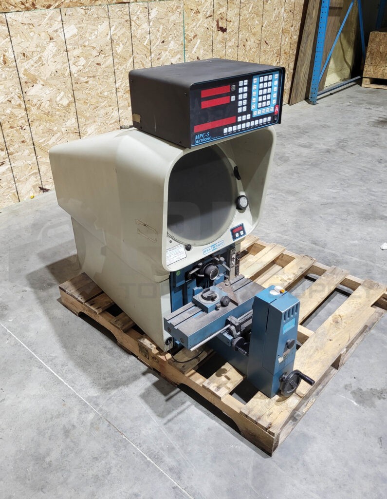 DELTRONIC DH14-MPC4 OPTICAL COMPARATOR 120V 60HZ 2A W/ MPC-5 MULTIPRESSOR