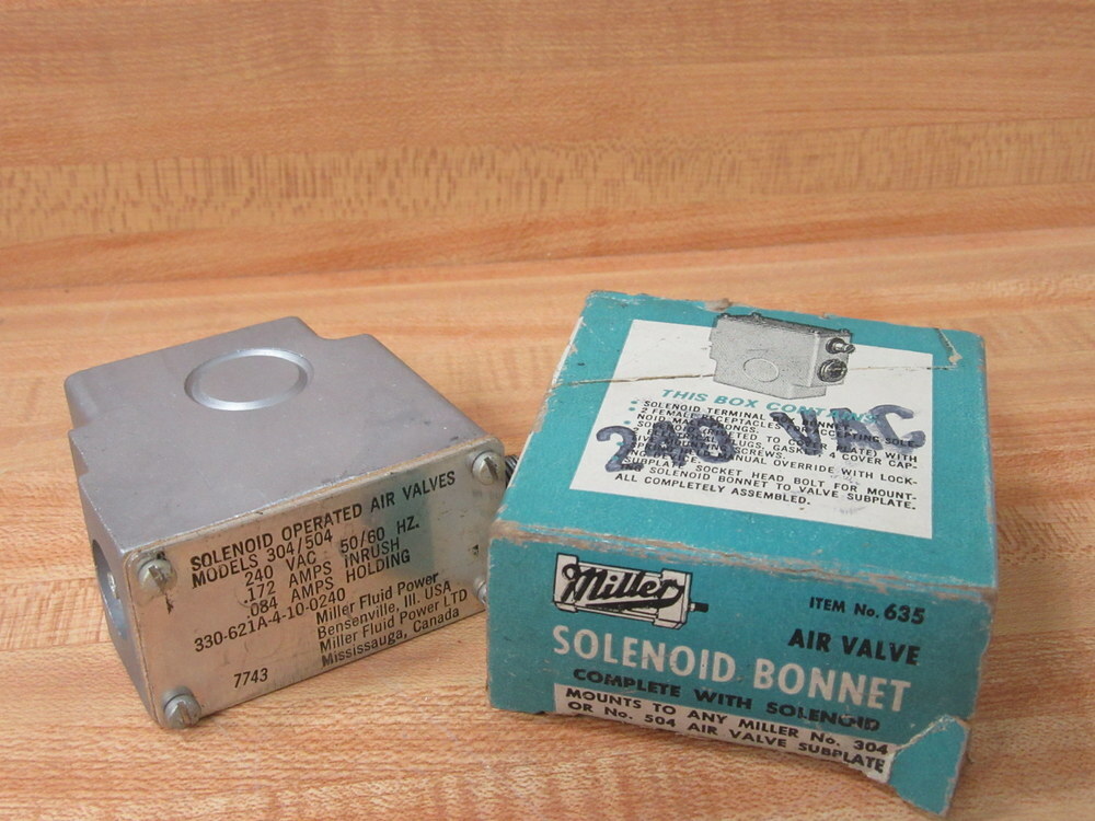 Miller Fluid Power 330-621A-4-10-0240 Solenoid Bonnet 635
