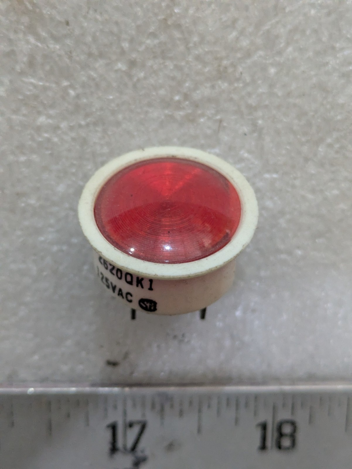 Chicago Miniature 2620QK1 Red Neon Panel Indicator Light 125VAC Industrial OEM