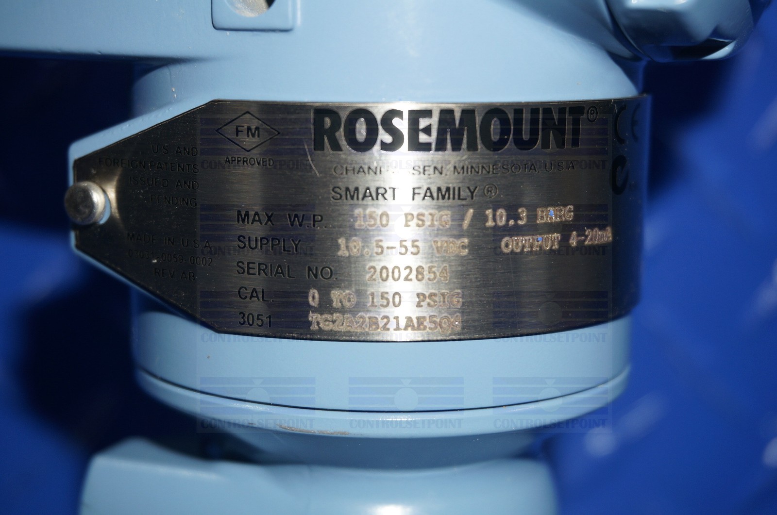 EMERSON ROSEMOUNT 3051TG2A2B2A1E5Q4M5 PRESS TRANS 3051TG2 ITEM 05409
