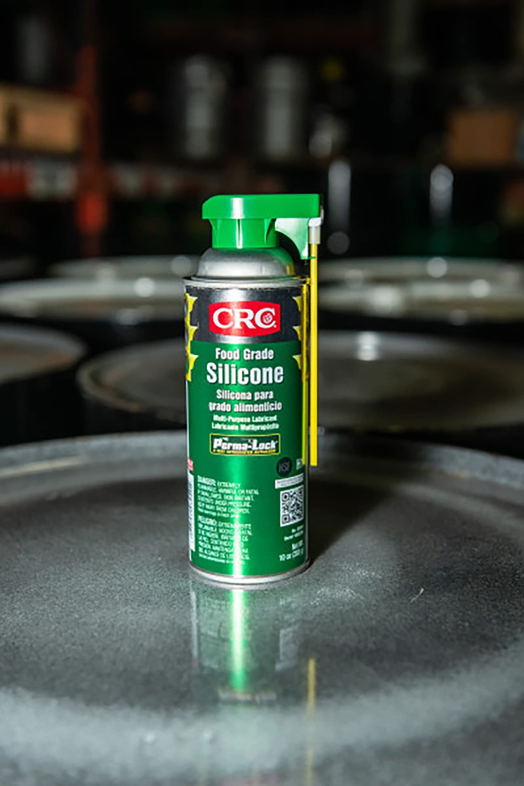 CRC Food Grade Silicone, 10 Wt Oz, Multi-Purpose Silicone Lubricant for High
