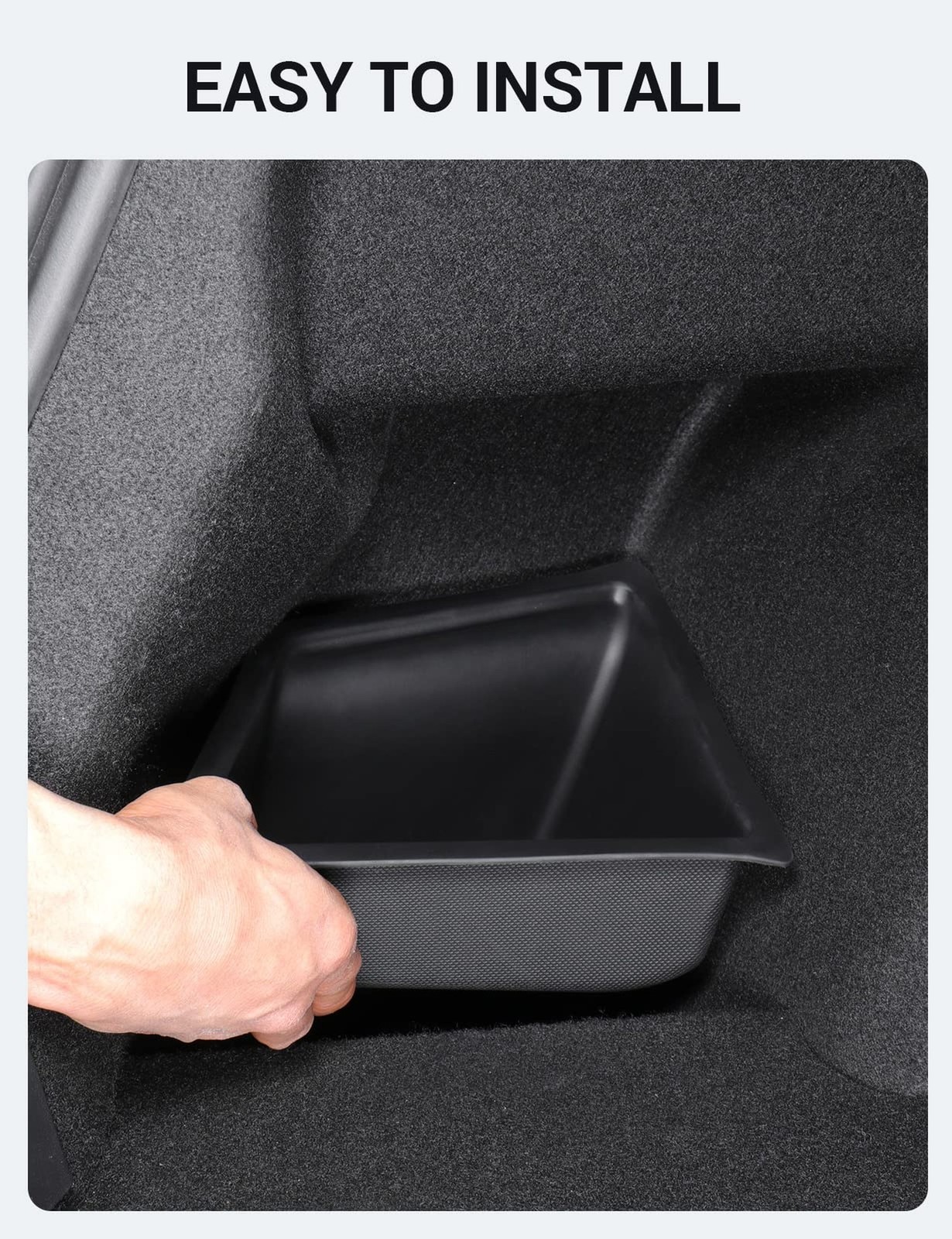 BASENOR 2023 2022 2021 Tesla Model 3 Trunk Storage Bin, Trunk Organizer with …